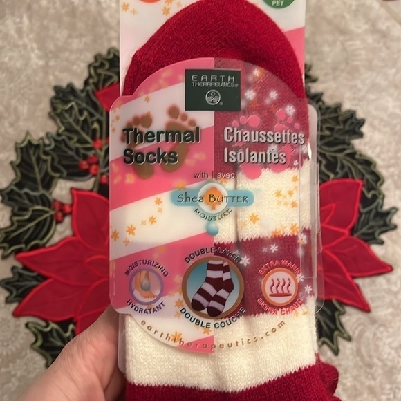 Brand New Earth Therapeutics Thermal Socks Shea Butter Moisturizing Double Layer - Picture 6 of 12